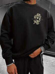 定制男友风格男士运动衫，可定制您自己的图片作为左胸印花，使用您最喜欢的球队、风景、艺术图片或您自己的商店徽标。为男朋友或丈夫定制礼物。