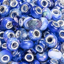 30pcs 9*14mm 9 Style Assortment Colorful Mixed Resin European Large Hole Beads Spacer Beads Rhinestone Craft Beads For DIY Charms Necklace Bracelet Jewelry Making Pen Bead - Multicolor - View 18