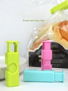 5/10/20件食品密封袋夹可重复使用新鲜食品储存工具塑料封口夹零食面包密封袋家用厨房储物夹（颜色随机） - 彩色 - 查看 4