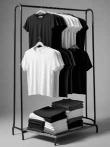 Unisex "Fearless And Flawless" T-Shirt Premium 100% Cotton Shirt - 灰色 - 查看 4