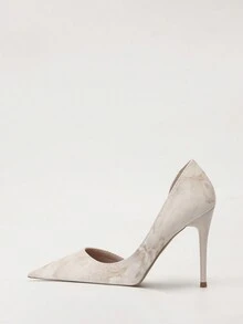 复古欧洲性感夜店细尖头高跟鞋，浅口镂空设计，女式超高跟鞋 - 彩色 - 查看 2