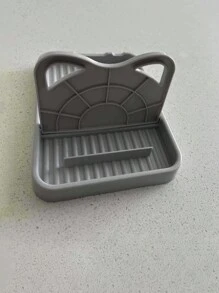 1pc Foldable Kitchen Pot Lid Holder Rack, Spoon, Spatula & Utensil Storage Caddy With Drip Mat, Heat Resistant Cookware Stand, Kitchen Organizer, Great Mother's Day Gift