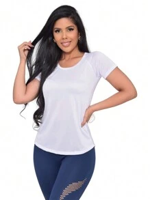 Women Sports Tees & Tanks - 黑色 - 查看 3