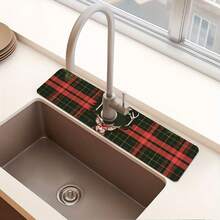 1 đèn ngôi sao cây thông Noel, nai sừng tấm Giáng sinh hoang dã, nai sừng tấm Snow Lodge, thảm vòi nước thiết kế hình quả bóng nhiều màu hình người bánh gừng Giáng sinh, thảm thoát nước chống ẩm, chất liệu polyester bền, thích hợp cho nhà bếp và phòng tắm, cốc hút vòi bùn Diatomella, thảm thấm nước bắn vào vòi phòng tắm, phụ kiện trang trí nhà bếp và bàn, trang trí ngày lễ, dễ lắp đặt và tháo gỡ, có thể làm quà tặng - Nhiều màu - Xem 17