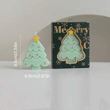 1件装圣诞树香氛蜡烛礼盒套装，圣诞香薰蜡烛礼盒装，圣诞香薰蜡烛，房间装饰，礼品，圣诞装饰品，圣诞礼物 - 彩色 - 查看 7