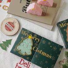 1件装圣诞树香氛蜡烛礼盒套装，圣诞香薰蜡烛礼盒装，圣诞香薰蜡烛，房间装饰，礼品，圣诞装饰品，圣诞礼物 - 彩色 - 查看 5