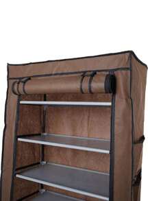 Mueble zapatero con 9 baldas. Mueble organizador con cubierta antipolvo y espacio - Multicolor - Ver 7