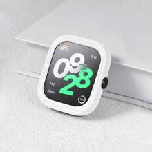 1pc Starlight Color Soft Silicone Protective Case, Compatible With Redmi Watch, Available In White, Black, Pink, Light Gray, Yellow, Dark Gray, Dark Green, Dark Blue, Mint Green, Purple