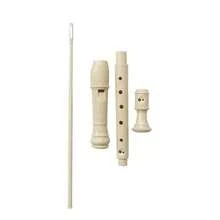 1 件 DHS 垂直长笛，适合初学者，6/8 孔 C 键竖笛，礼物，教学，娱乐，派对礼物，颜色随机发货 - 白色 - 查看 2