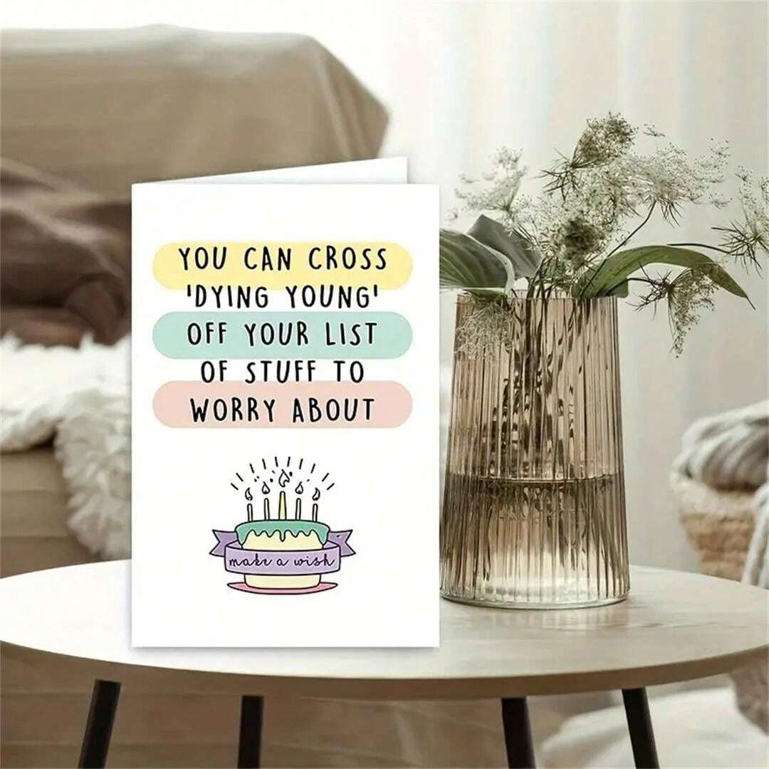 Set Funny Happy Birthday Cards, Birthday Decorations, Birthday Supplies
