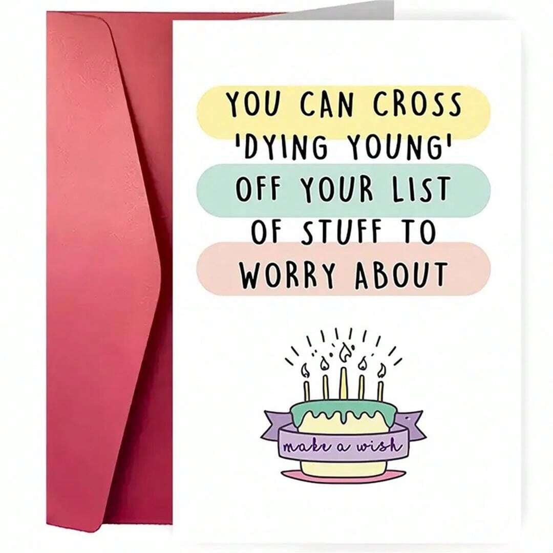 Set Funny Happy Birthday Cards, Birthday Decorations, Birthday Supplies