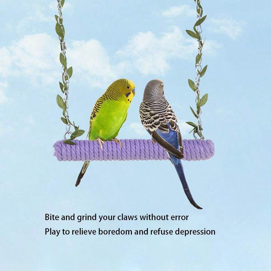 מוט תחנת חבל כותנה מעץ מלא, נושך וטחינת טפרים ללא שגיאות משחק כדי להקל