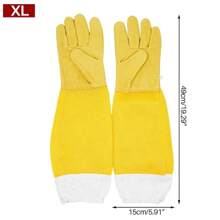 1 paire de gants de protection pour apiculteur, manches ventilées, outils d'apiculture anti-piqûre et anti-morsure pour l'apiculture, prévenir les outils de la ruche