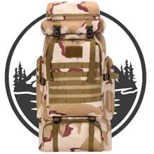 Mochila Cargueira Trilha Camping Militar Impermeavel 80l
