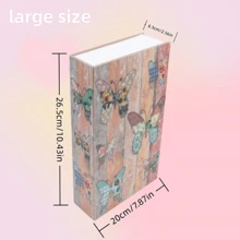 1pc Creative Book Safe Box, Butterfly Key Design, Hidden Bedside, Available In Standard, Medium And Large Size, Fake Book Safe Box For Office, Bedroom And More