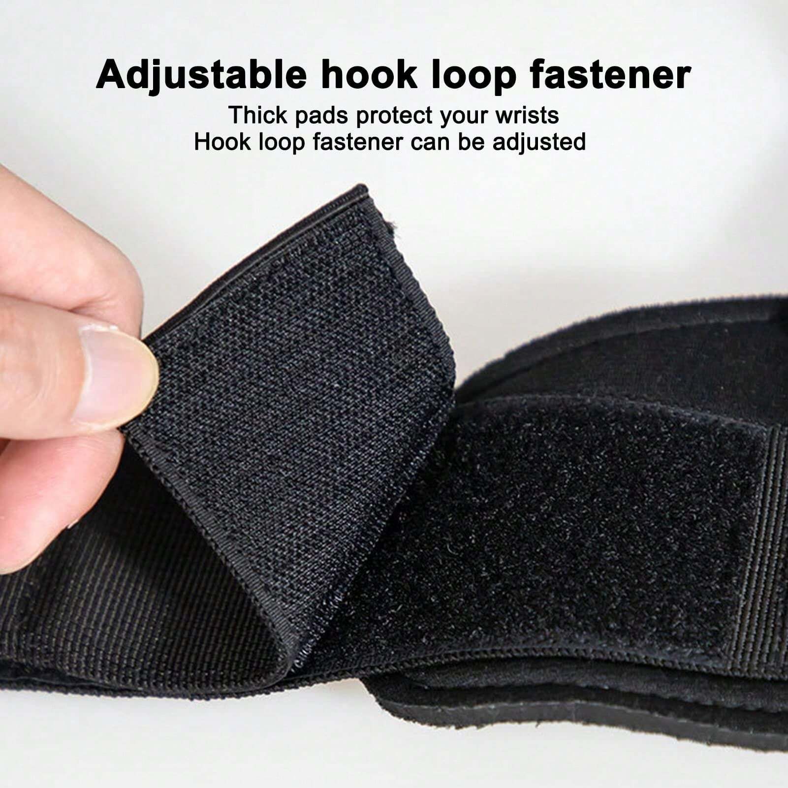 1 Pair Weight Lifting Hooks 8mm Thick Wrist Wrap Supports For