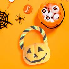 Dog Toys For Aggressive Chewers, Halloween Squeaky Dog Chew Toys, Tough Indestructible Interactive Chew Toys - Yellow - View 6
