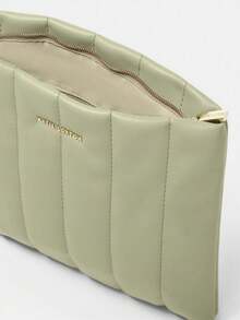 Katie Loxton Kendra Quilted Clutch - Olive - View 2