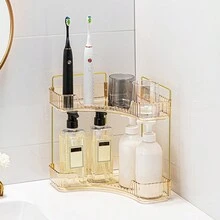 1 hộp đựng đồ trang điểm cao cấp bằng acrylic, hộp đựng son môi và mỹ phẩm để bàn trong phòng tắm, có thể treo tường, đặt ở góc hoặc trên bàn làm việc. - Nhiều màu - Xem 5