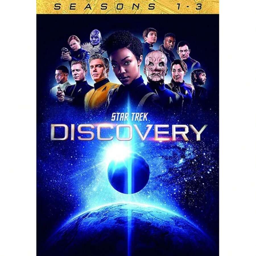 Star Trek Discovery: Seasons 1-3  [DIGITAL VIDEO DISC] Boxed Set, Dolby, Dubbed, Slipsleeve Packaging, Subtitled, Widescreen, Ac-3/Dolby Digital - Multicolor - View 1