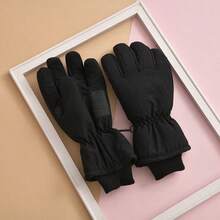 1 件通用迷彩成人手套，纯色迷彩印花保暖冬季手套，适合户外滑雪、骑自行车 - 彩色 - 查看 9