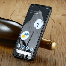 适用于 Pixel 8 Pro 的通用手机壳，全保护防摔哑光昆仑皮革薄硅胶软壳，适用于 Pixel 7 Pro、Pixel 6a、Pixel 9 Pro、Pixel 5/5a、Pixel 4XL - 綠色 - 查看 5