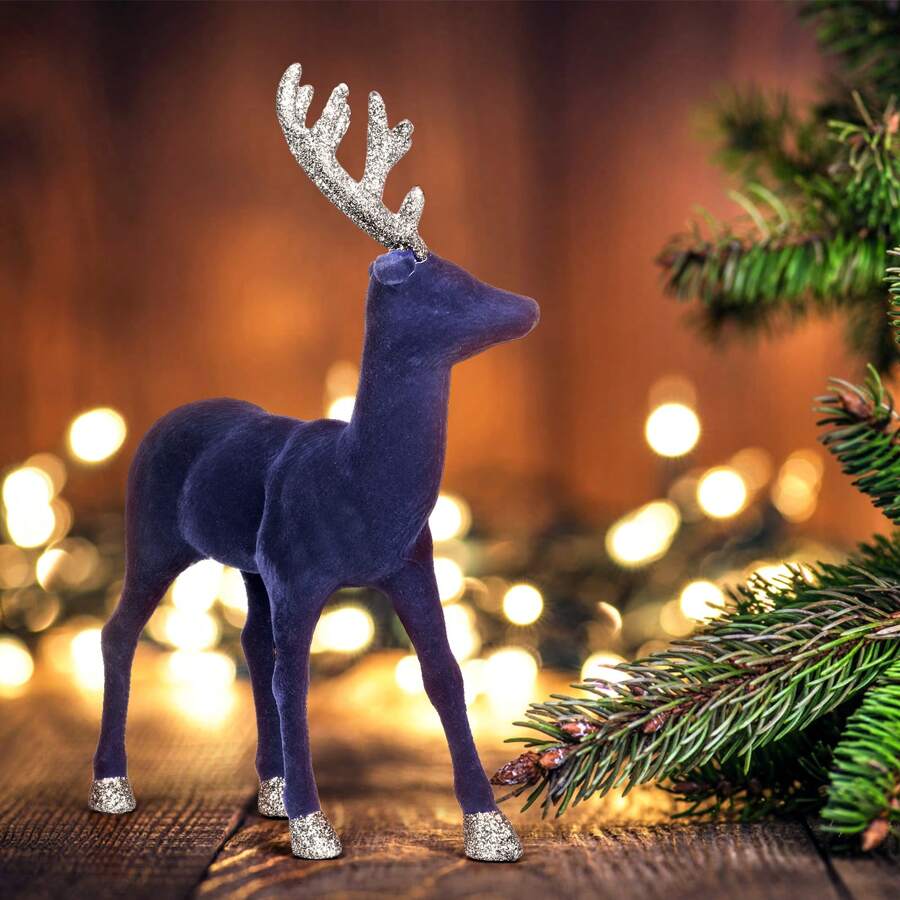 1pc, 12.5 Inch Christmas Reindeer, Holiday Party Red And White Antlers