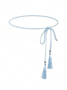 1 pieza Cuerda casual para la cintura de mujer, decoración de cinturón simple y elegante, adecuado para combinar con vestidos largos o camisas en atuendos diarios de verano, escuela, otoño, Halloween