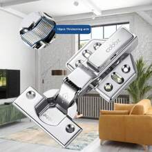 1 pieza Bisagra de gabinete de acero inoxidable multifuncional - color cromo - Ver 3