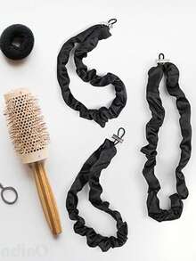 3 chiếc, Dây buộc tóc có thể điều chỉnh, Dây buộc tóc bằng lụa satin siêu dài, Dây buộc tóc chống trượt phù hợp với tóc xoăn tự nhiên dày, Phụ kiện tóc mềm mại và dễ sử dụng, Dây buộc tóc bền - Nhiều màu - Xem 11