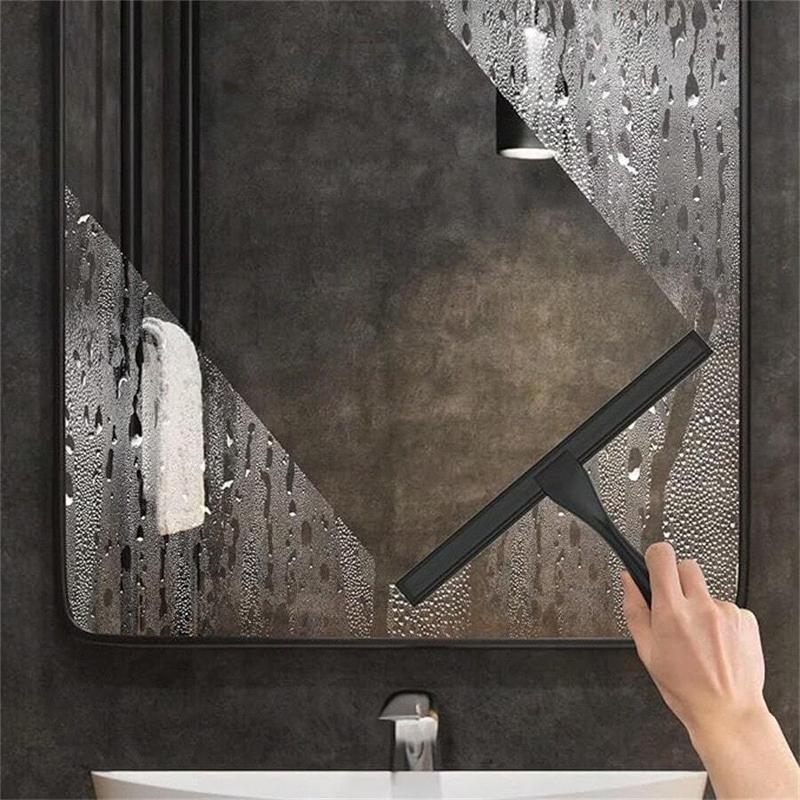 Shower Squeegee 10Inch Matte Black Squeegee AllPurpose Stainless