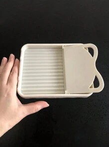 1pc Foldable Kitchen Pot Lid Holder Rack, Spoon, Spatula & Utensil Storage Caddy With Drip Mat, Heat Resistant Cookware Stand, Kitchen Organizer, Great Mother's Day Gift