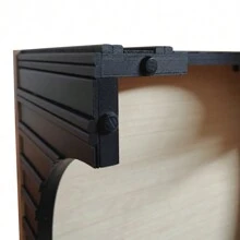 Modern Rustic Wooden Coffee Table With Black Base – Solid Wood Top And Arch Design Legs, Perfect For Living Room, Office, Or Lounge