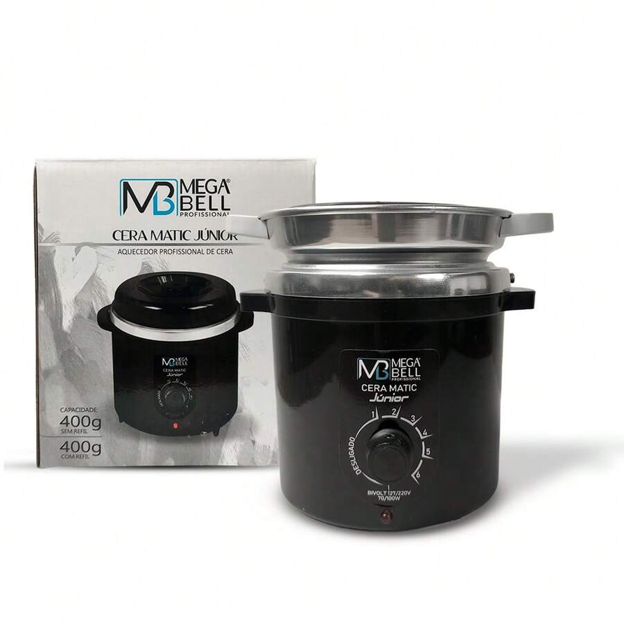 Junior Wax Heater With Refill For Cera Matic Hair Removal - 黑色 - 查看 1