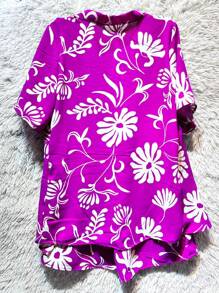 Women Two-Piece Outfits - 紫色 - 查看 3