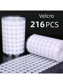 216 Chiếc/Bộ (108 Cặp) Keo Dán Móc Và Vòng, Móc Và Vòng Chắc Chắn Hai Mặt, Tự Dính, Thích Hợp Cho Trường Học, Lớp Học, Nhà Trẻ, Sách Im Lặng, Văn Phòng, Gia Đình, Đế Keo Dán Tròn Trong Suốt - Nhiều màu - Xem 9