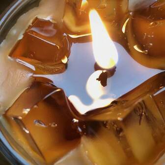 Litet kaffedoftljus, Sojavax Ins stil Dryckesdoft Miniglasljus, Heminredningsljuspresent