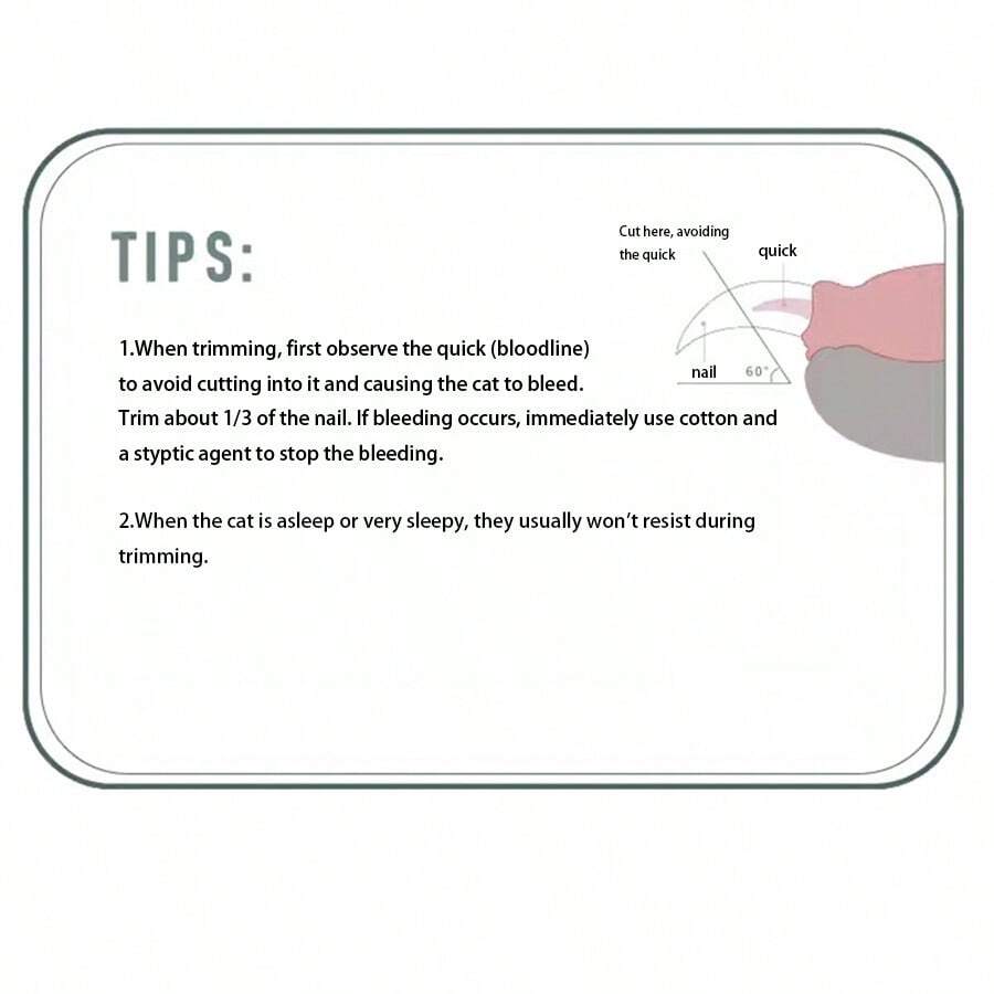 Cat & Dog Nail Clippers Pet Nail Trimmer With Quick Safety Guard Sharp