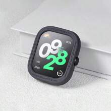 1pc Starlight Color Soft Silicone Protective Case, Compatible With Redmi Watch, Available In White, Black, Pink, Light Gray, Yellow, Dark Gray, Dark Green, Dark Blue, Mint Green, Purple