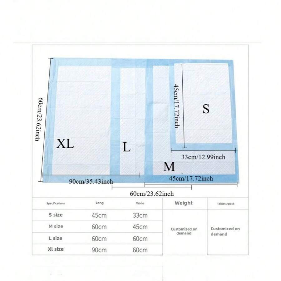 Highly Absorbent Disposable Dog Pee Pads, Odor Eliminating, Thick And