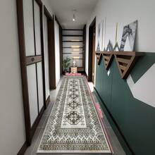 Laundry Room Rug Long Oriental Hallway Rug Runner Kitchen Mat, Soft Non Slip Machine Washable Stair Carpet Runner For Hall Living Room Bedroom Sunroom Hardwood Floors - Geometric Patterns - View 6