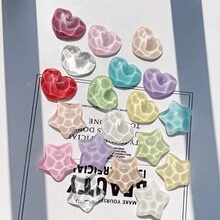 8 Stücke Kühlschrankmagnet mit Herzsternen Welleneffekt, lustige Kühlschrankmagnete, Dekoration für Küche, Esszimmer, Büro-Whiteboard, Spind und Geschirrspüler - einzigartige Urlaubsgeschenkideen, süße Kühlschrankmagnete mit lustigen Designs - gemischte Farben - Übersicht 3