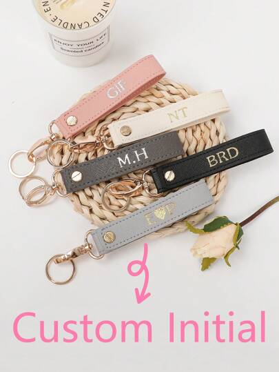 Personalized Leather Keychain, Fob, Gift, Anniversary, Multiple Colors, Personalized Leather Keychain Accessories, Leather Personalized Keychain, Key Chain, Keychains For Women Keychain Men, Leather Key Fob, Custom Leather Keychain,