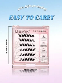 ELYCO 36 件睫毛无需胶水，柔软卷曲，0.07 毫米 C 卷曲，适合初学者，自然睫毛延长，柔软卷曲，分段睫毛，方便快速日常/场合佩戴 - C - 查看 8