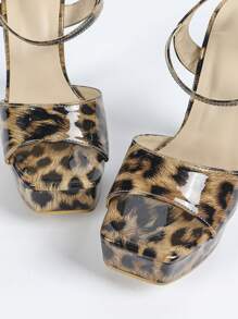 Spring/Summer High Heel Platform Rhinestone Studded Sandals, Comfortable And Stylish For Fashion Shows - Multicolor - View 5