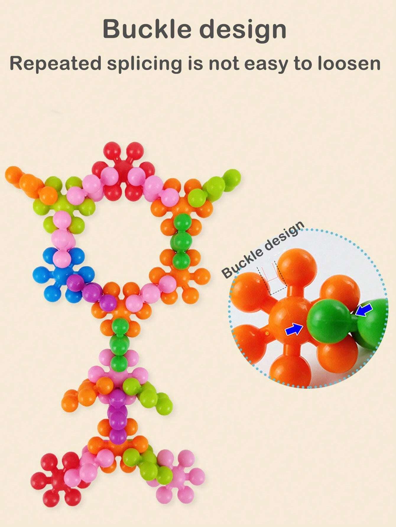 Children, Plum Blossom Building Blocks, 3D Stereoscopic, Rotating