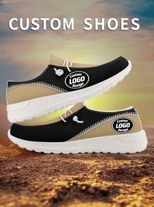 1 Pair New Orleans Baseball Name Custom Loafer Shoes, Personalized Name Loafer Shoes, Custom Name Thick Sole Loafers Of E-TPU, Personalized Loafer Shoes, Name Loafers, Personalized Loafer Shoes For Women And Men, Unique Loafer Shoes - White - View 5