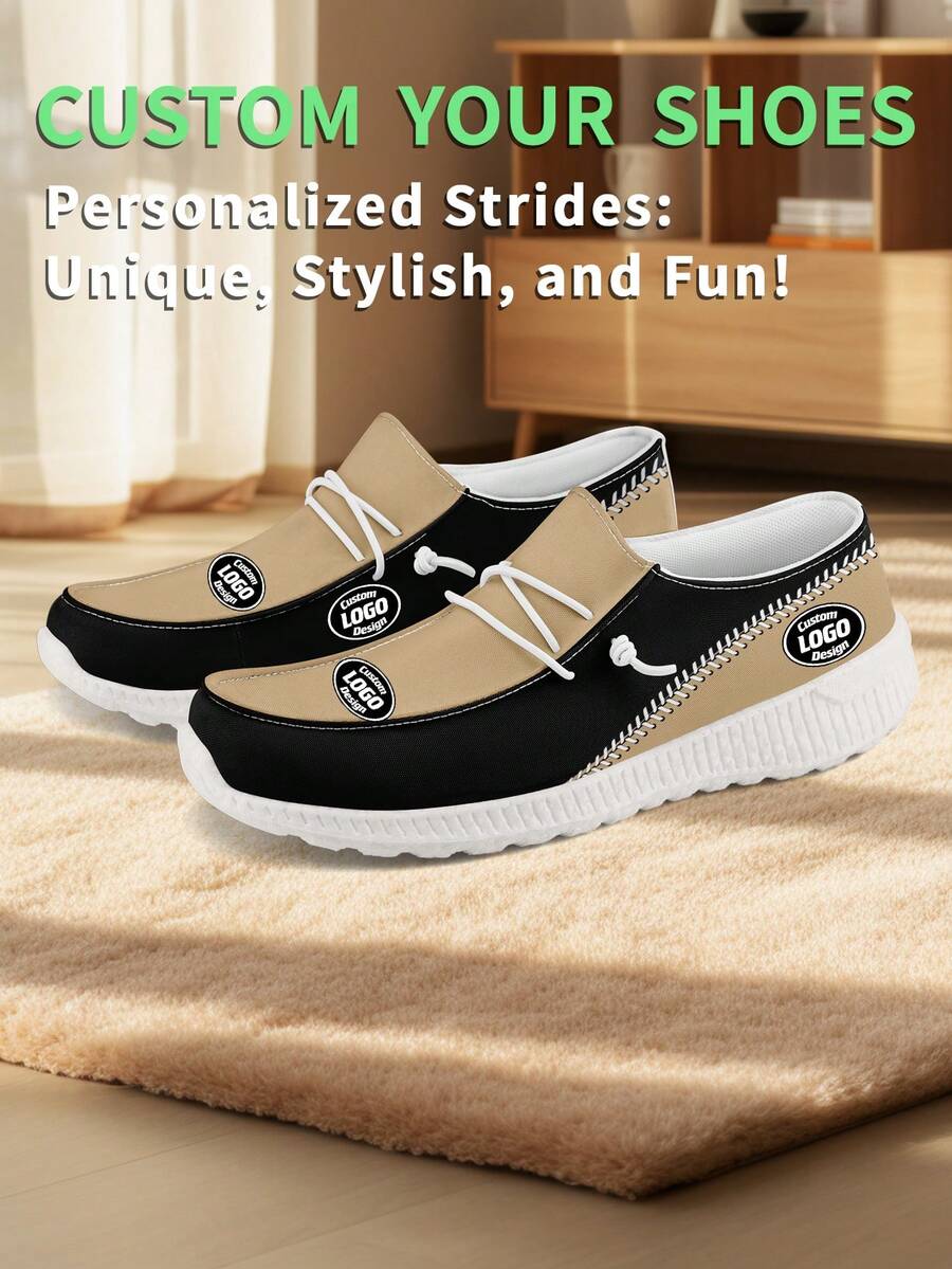 1 Pair New Orleans Baseball Name Custom Loafer Shoes, Personalized Name
