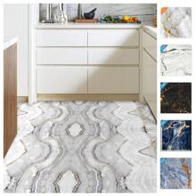 10 pièces/set Autocollant de sol imperméable de style marbre moderne en PVC à décoller et coller. Décalcomanies de sol pour la décoration de la maison, autocollants, décoration murale, décalcomanies vinyle pour la décoration de la maison, articles de décoration de printemps pour rafraîchir votre maison, autocollants de décoration Rama, cadeaux pour anniversaire et remise de diplôme
