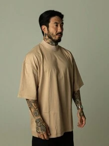 Dark Beige Oversized T-Shirt TP - Beige - View 2